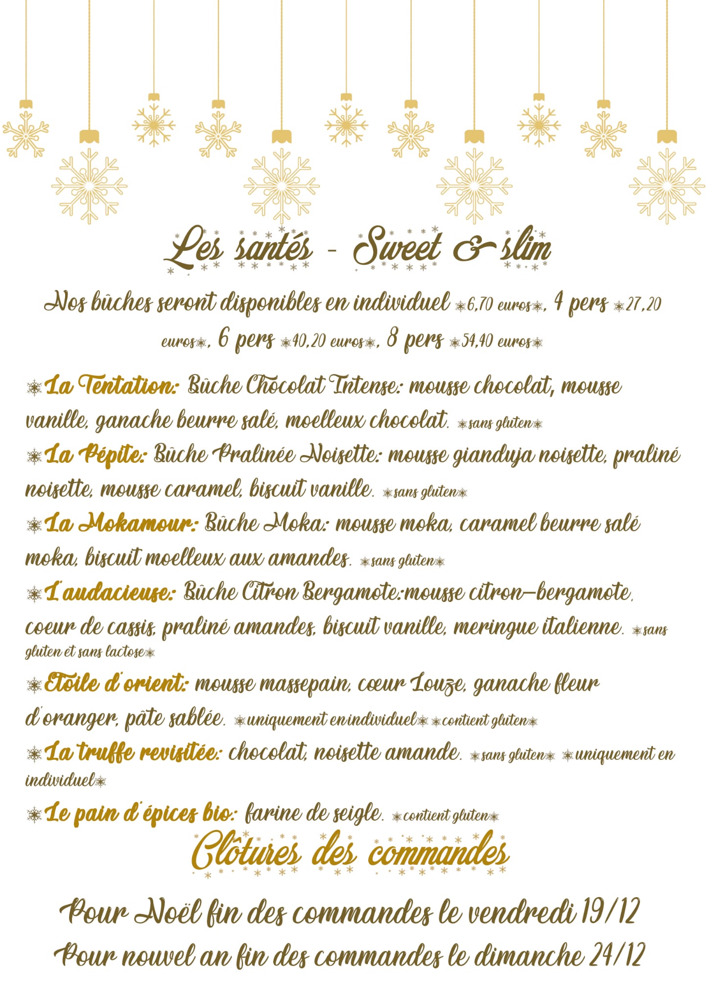 Menu de fin d'année 2025 - 2026